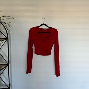 Wilfred Free long sleeve crop top